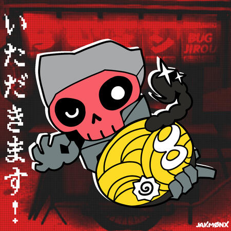 Bugjiro Noodles Pin Graphic